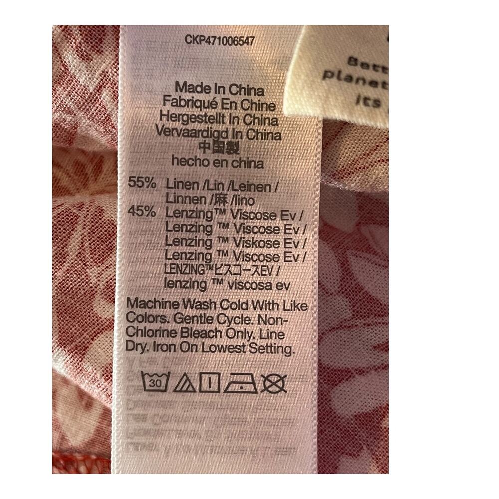 Madewell dress Margi floral minidress red white size 10 - Picture 8 of 8